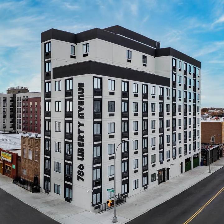 786 Liberty Avenue, Brooklyn: the completed eight-story building